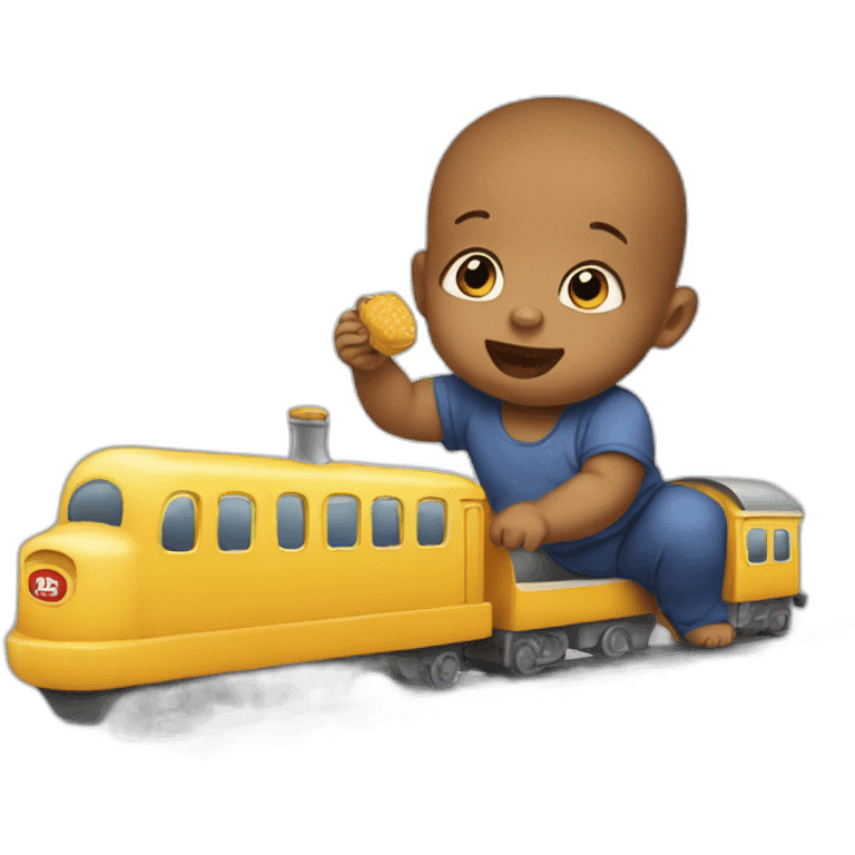 baby eating a train emoji