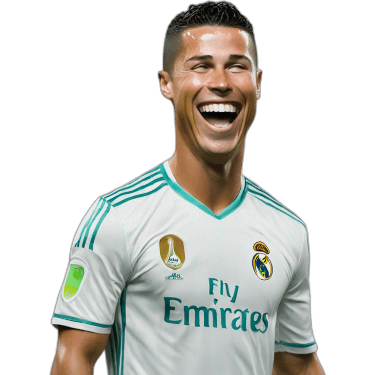 Ronaldo laughing  emoji