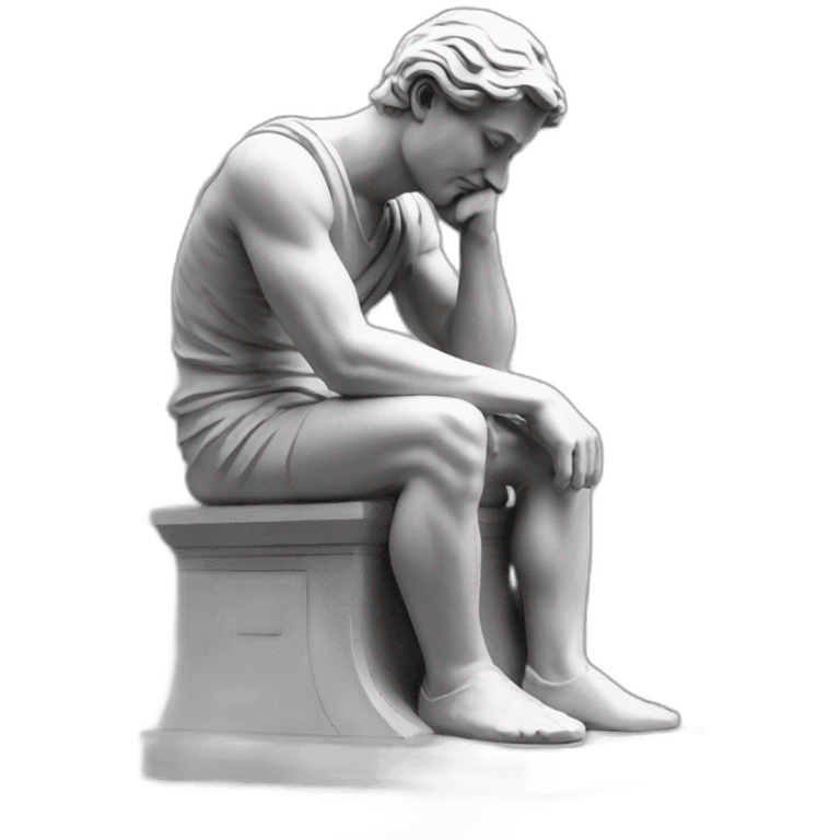 thinker statue emoji