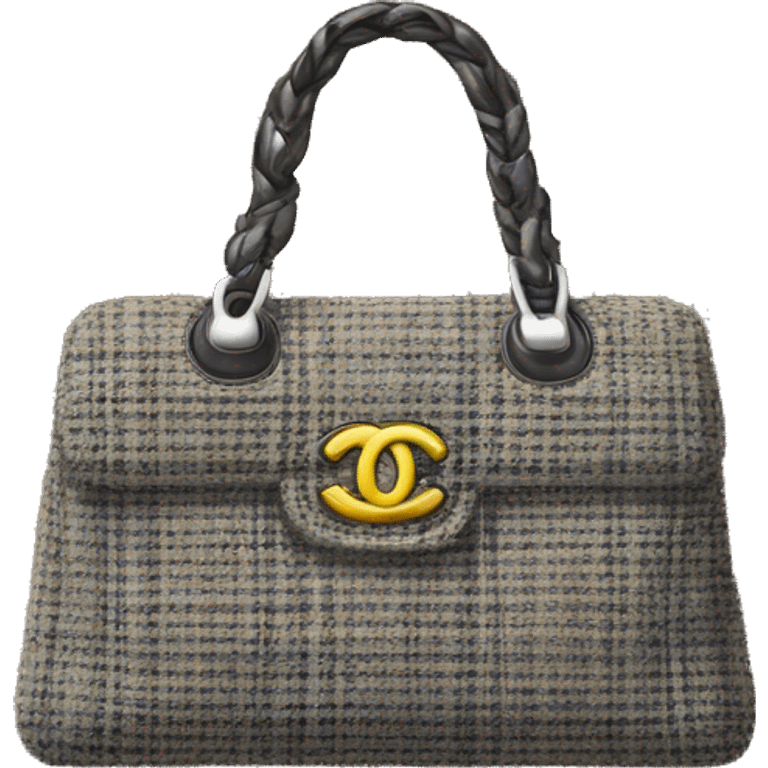 Tweed chanel bag emoji