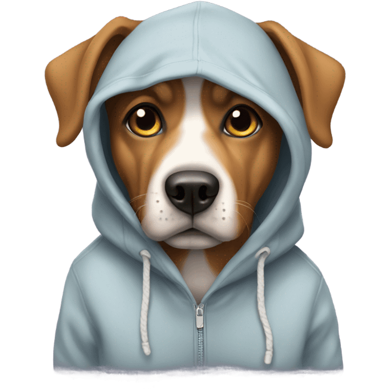 Dog with hoodie  emoji