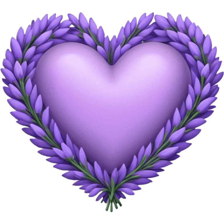 Lavender colored heart emoji