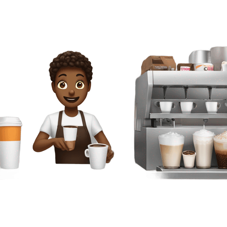 Dunkin barista emoji