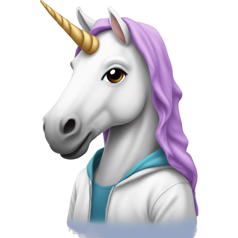 Unicorn In A Hoodie  emoji