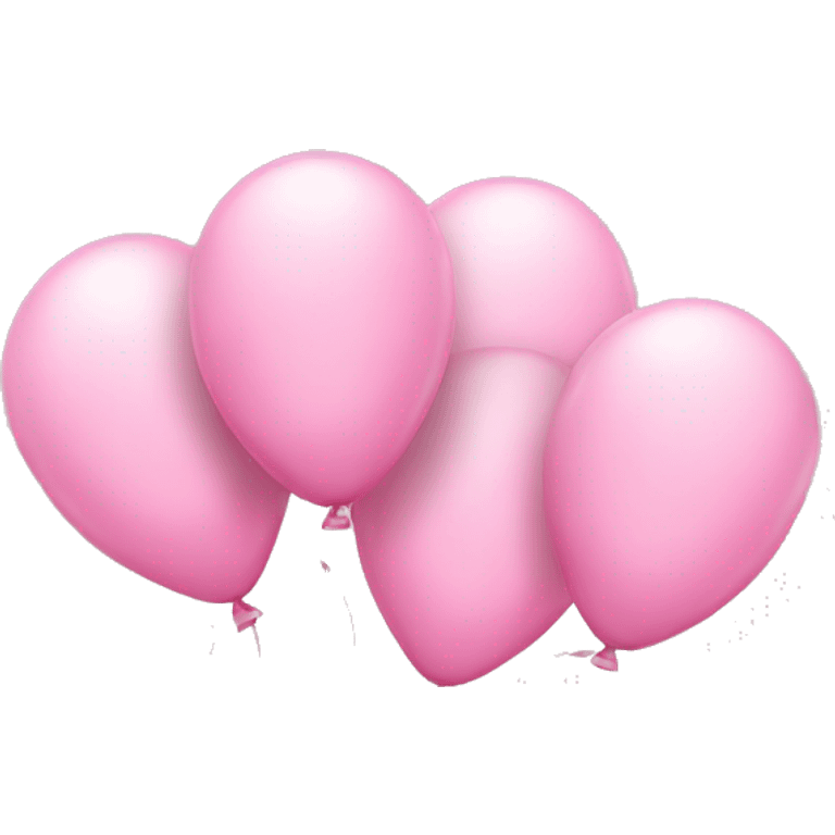 Light pink birthday baloons emoji