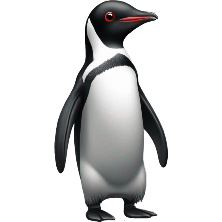 red right upright standing pinguin emoji