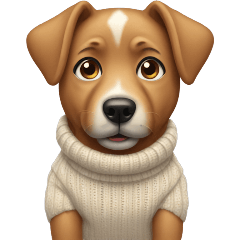 Dog wearing sweater  emoji