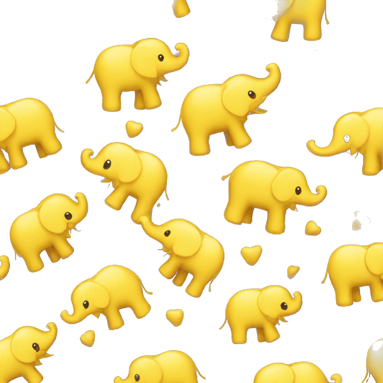 giggling elephant yellow emoji