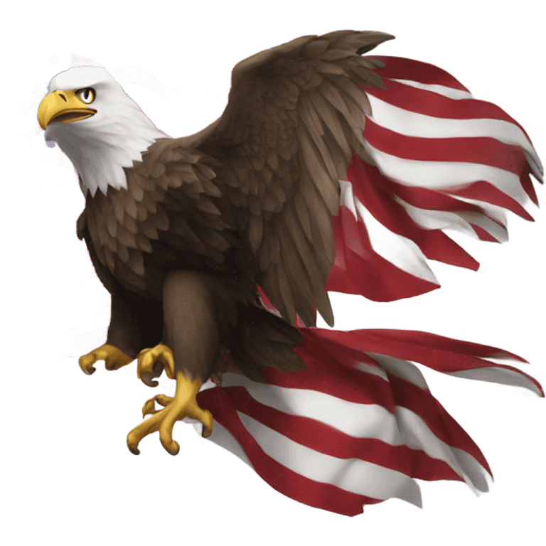 Eagle American flag wings emoji