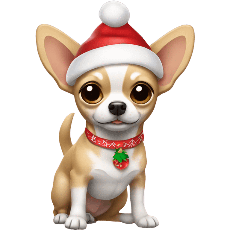 Filipina Christmas Chihuahua  emoji