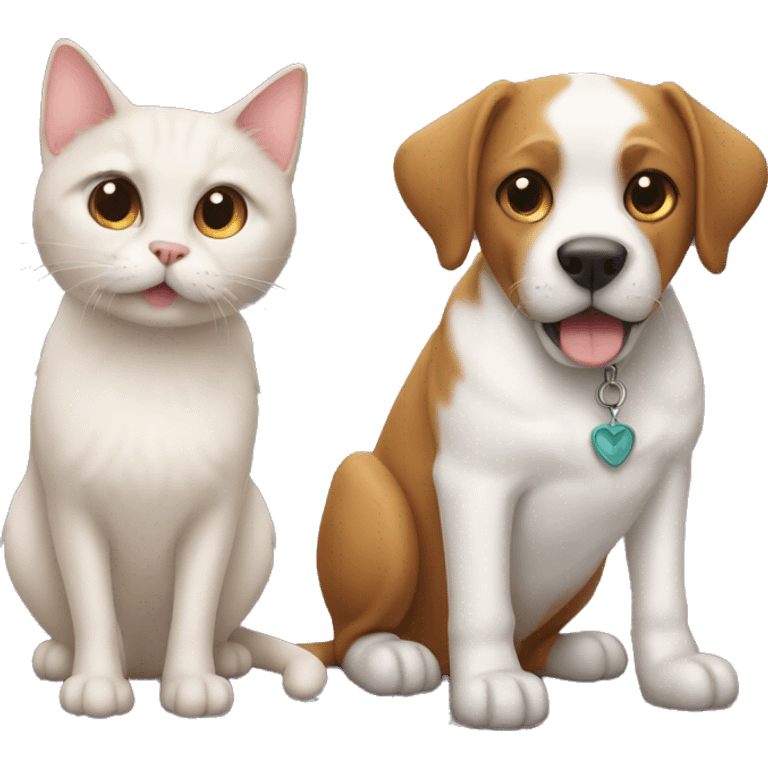 Cat and Dog emoji