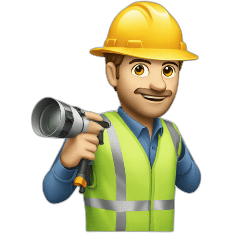 Land and house surveyor emoji