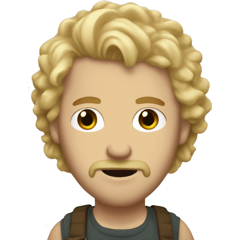 white guy with shaggy blonde hair and septum emoji