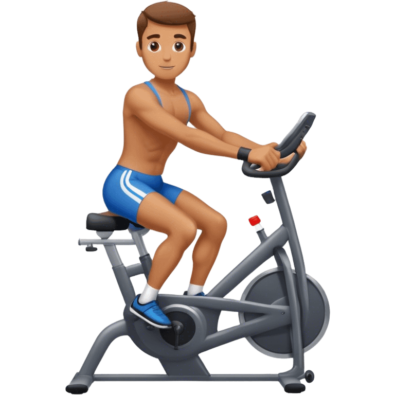 Man on a stationary bike emoji