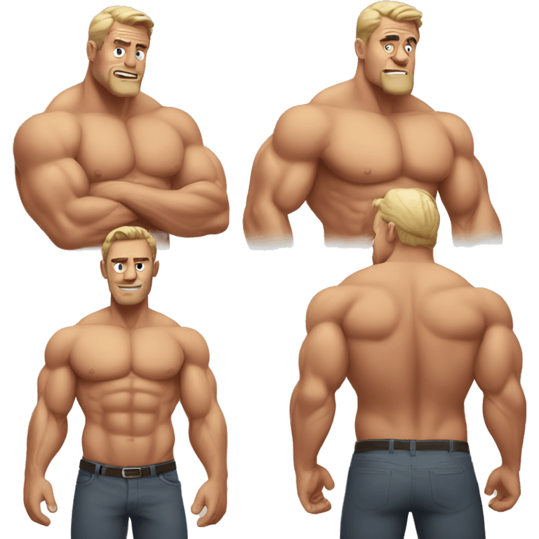 muscular Australian dad emoji