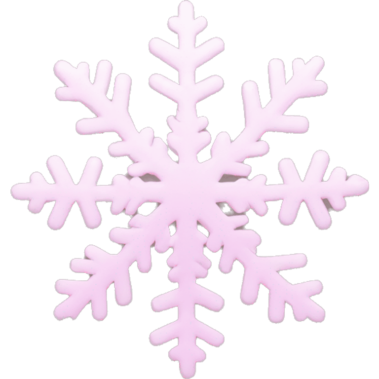 pastel pink snowflake  emoji