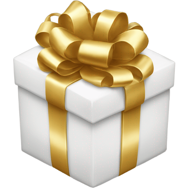 white present with gold bow emoji