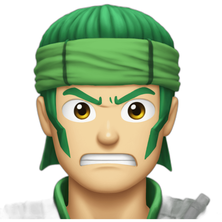 Roronoa Zoro angry emoji