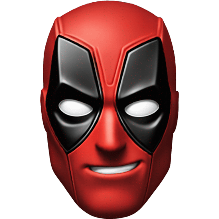 Deadpool is looking down right while talking emoji