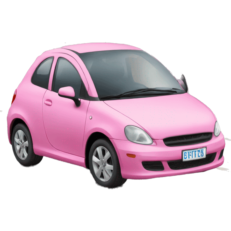 Pink car  emoji