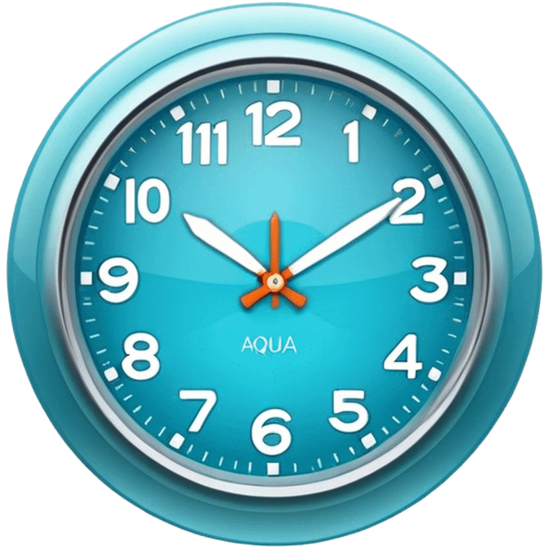 aqua blue clock emoji