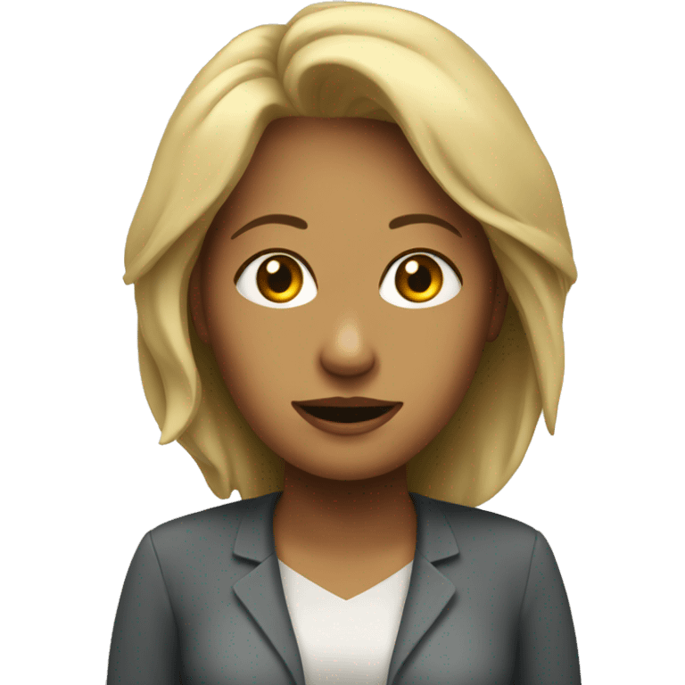 woman charge mentale emoji