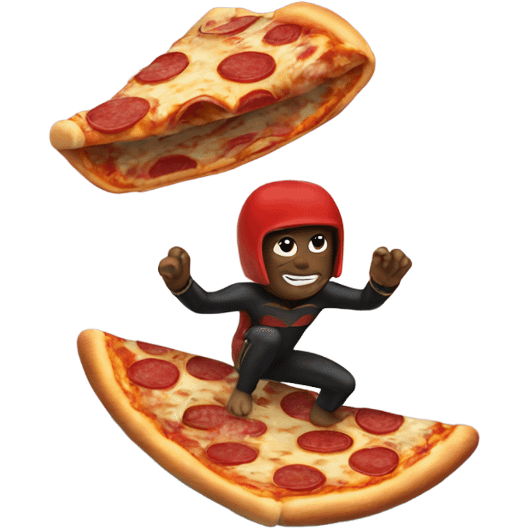 Pizza surfing emoji