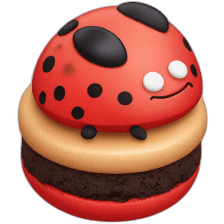 ladybug macaron emoji