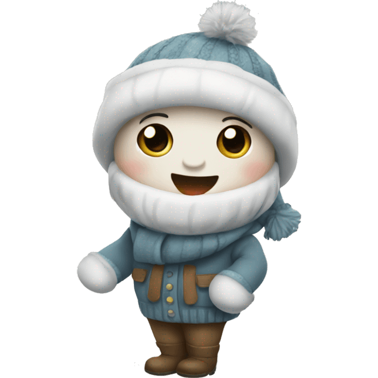 cute winter Christmas  emoji