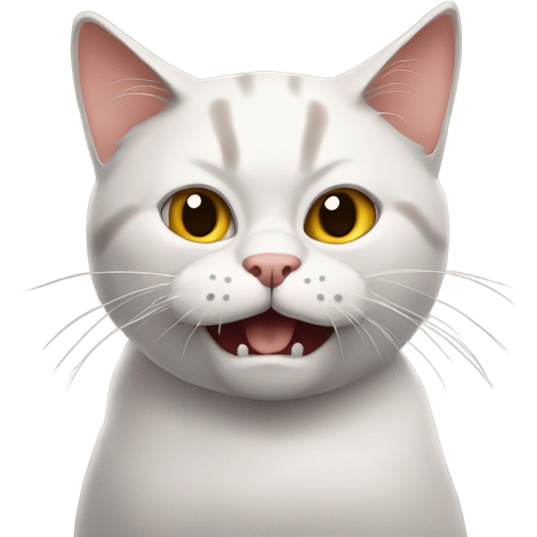 Make a siames cat emoji, but the cat has to be mad emoji