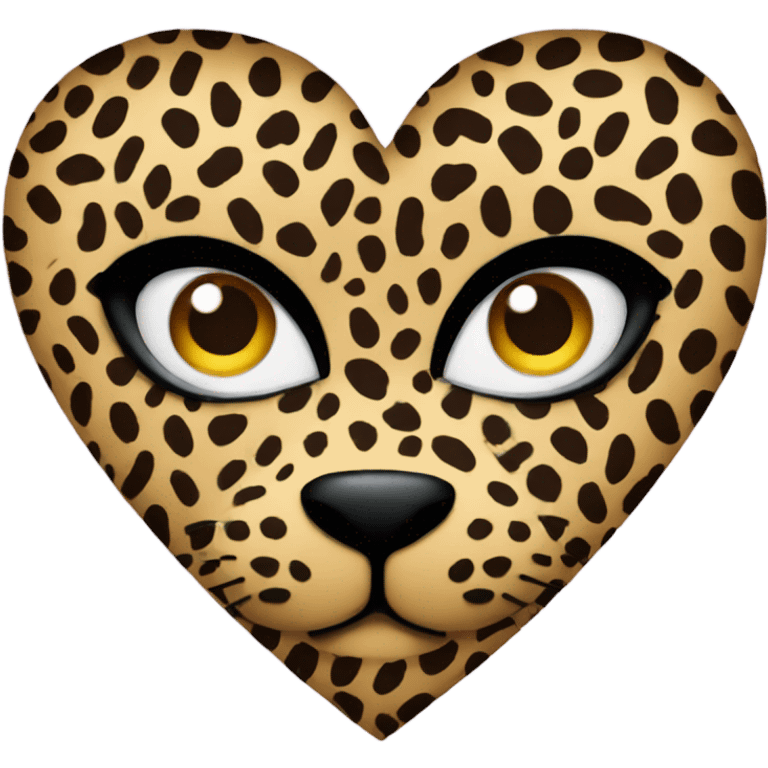 heart with leopard print  emoji