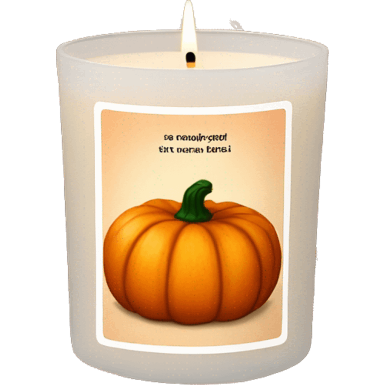 Pumpkin Spice scented candle emoji