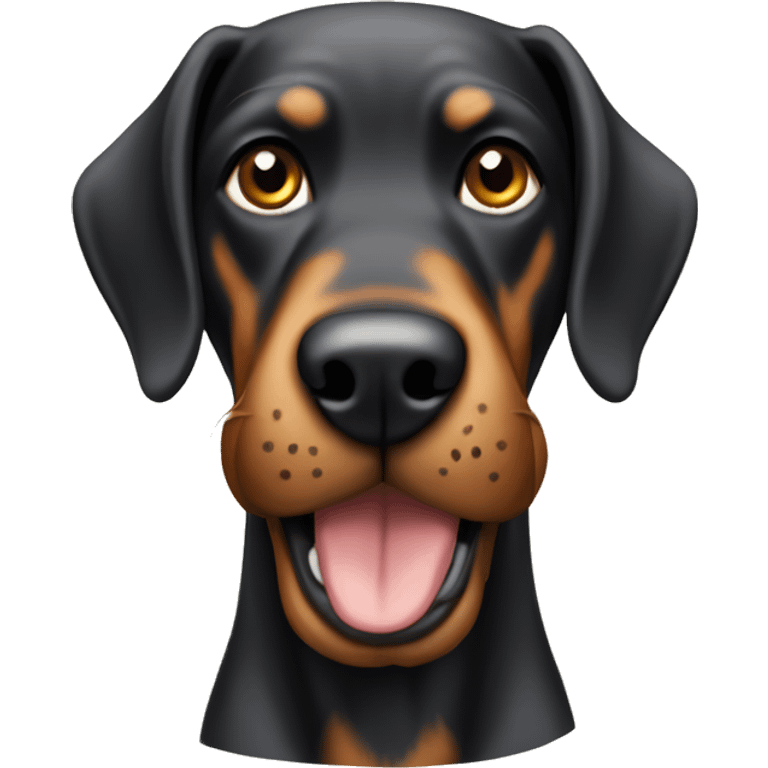 Dog dóberman emoji