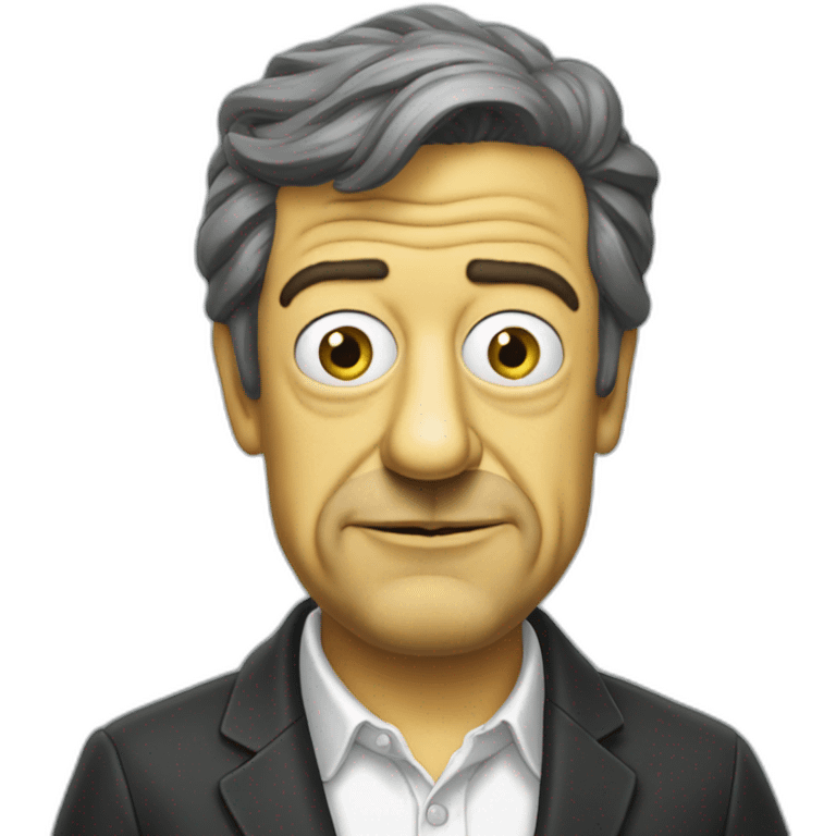 Mélenchon simpson emoji