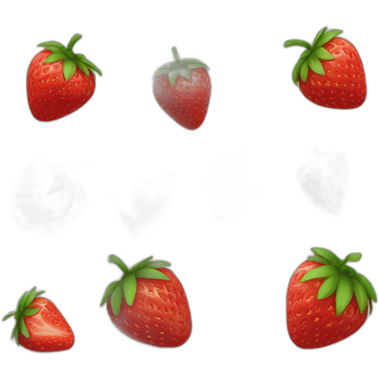 Un ensemble d’araignée et de fraise emoji