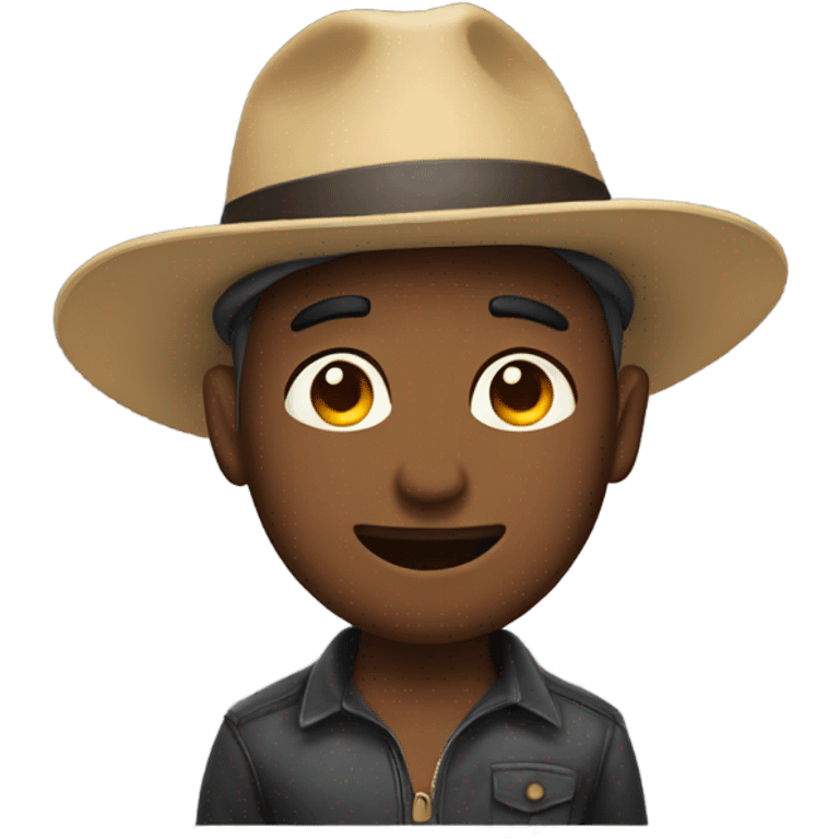 Man wearing hat emoji