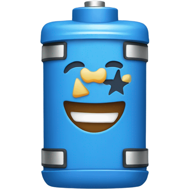 BLUE battery happy  emoji