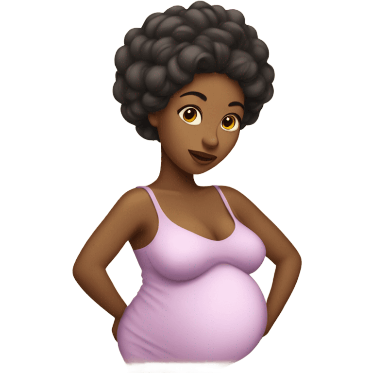 coquette woman pregnant emoji