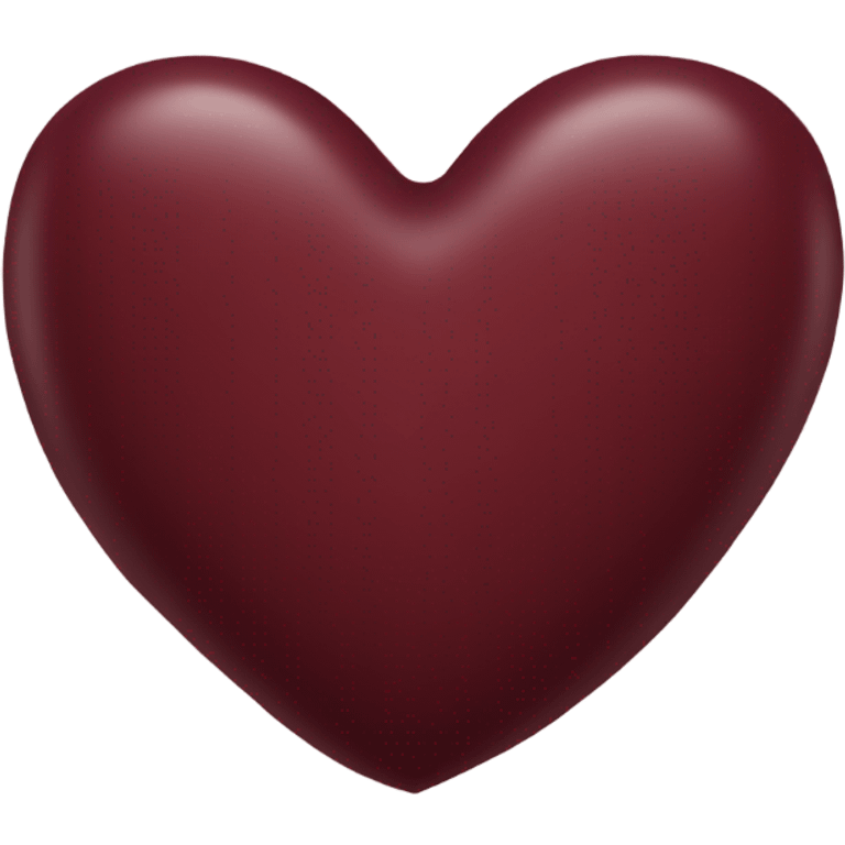 Maroon heart emoji