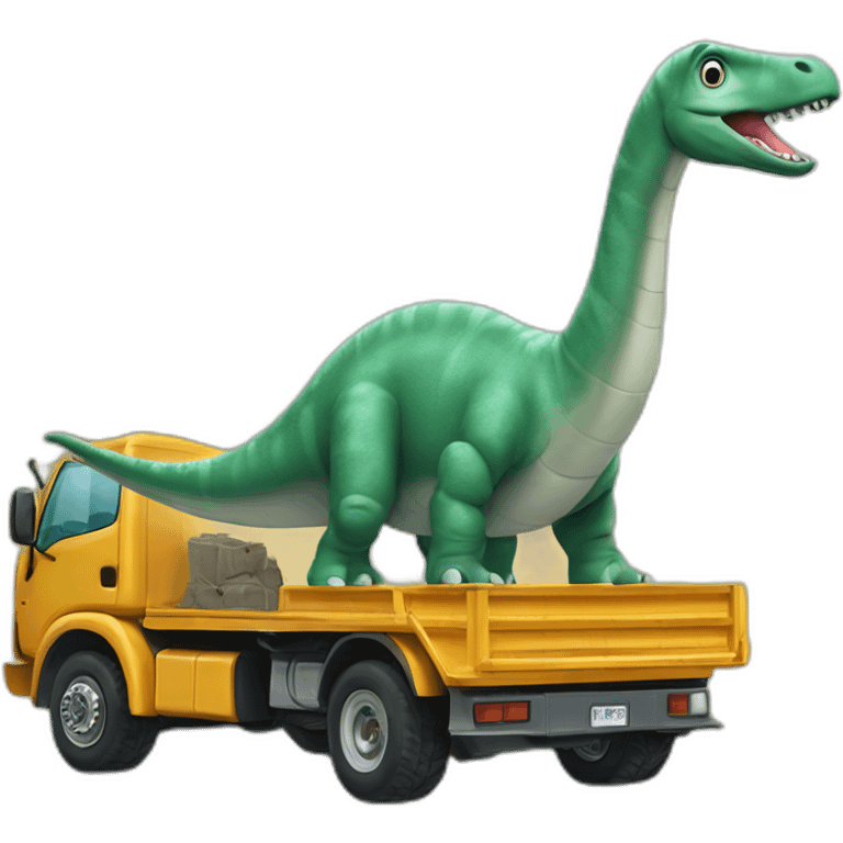 Diplodocus en forme de camion emoji