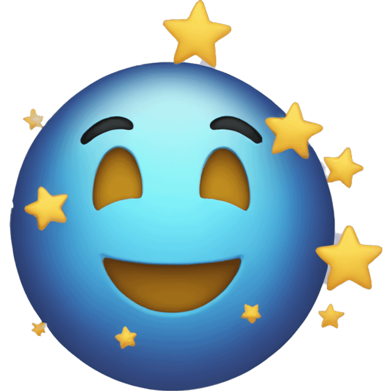 Stars happy emoji