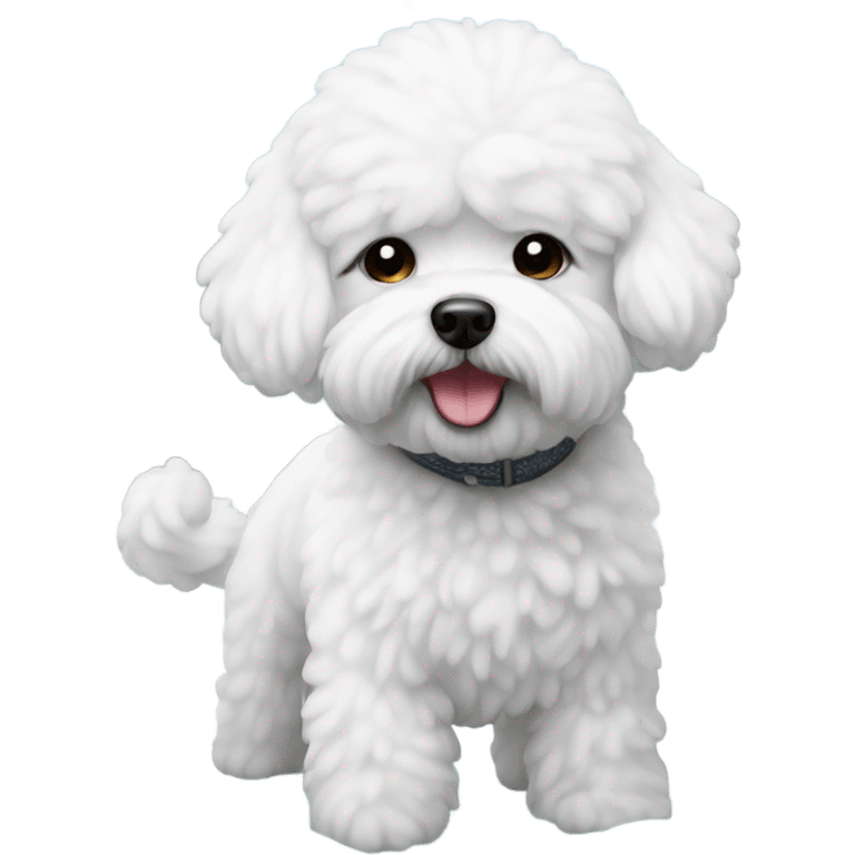 Bichon in snow emoji