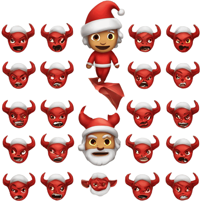 devil santa emoji