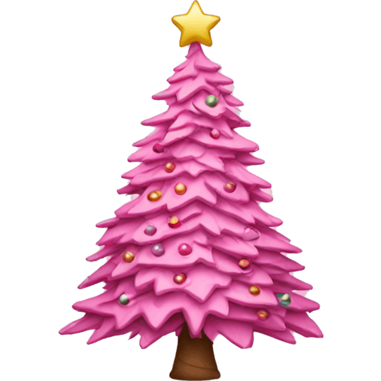 pink christmas tree emoji