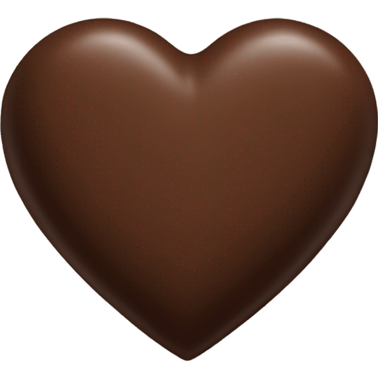 Chocolate brown heart  emoji