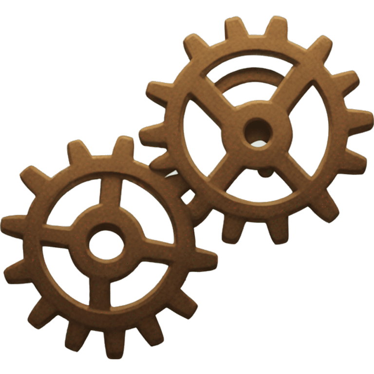 Two gears emoji