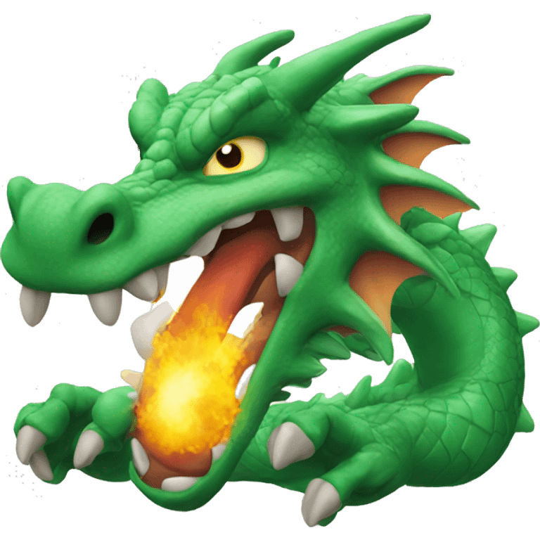 Dragon with Dragon Ball emoji