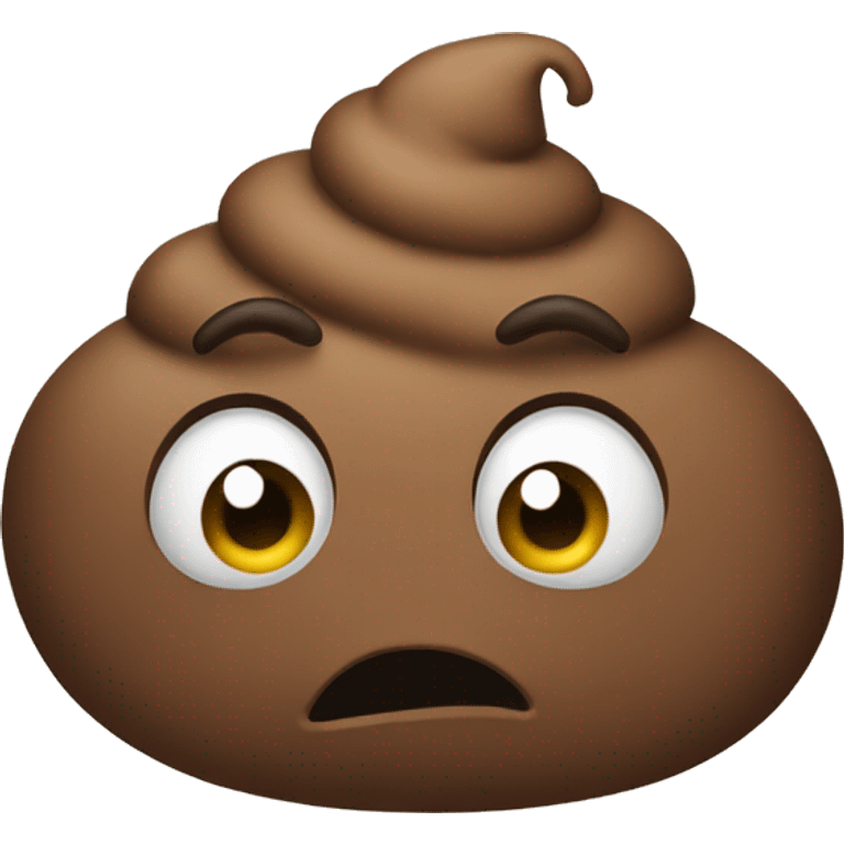 Sad poop emoji