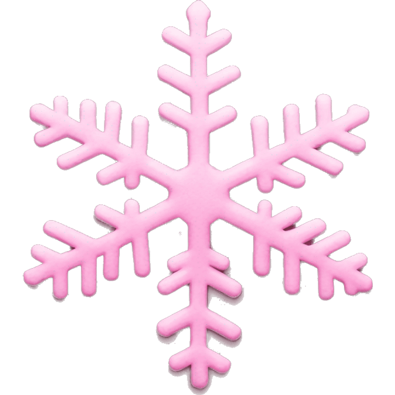 Pink snowflake emoji