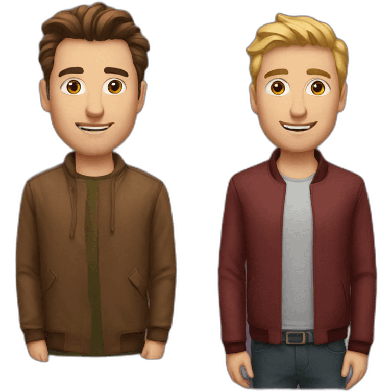 elon and mark emoji